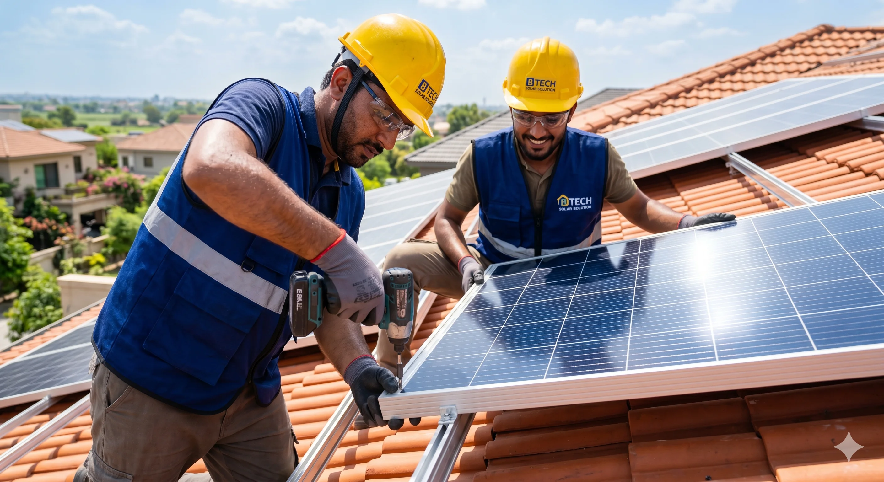 Large Commercial Solar Setup